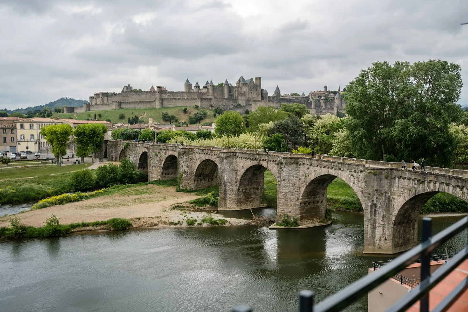 The medieval bridge and citadel of Carcassonne